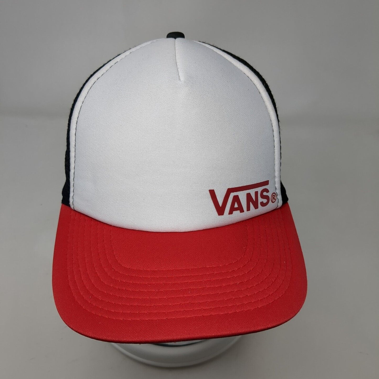VANS Snapback Trucker Hat Multicolor One Size Adjustable Mesh Back Check