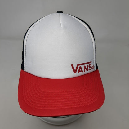 VANS Snapback Trucker Hat Multicolor One Size Adjustable Mesh Back Check