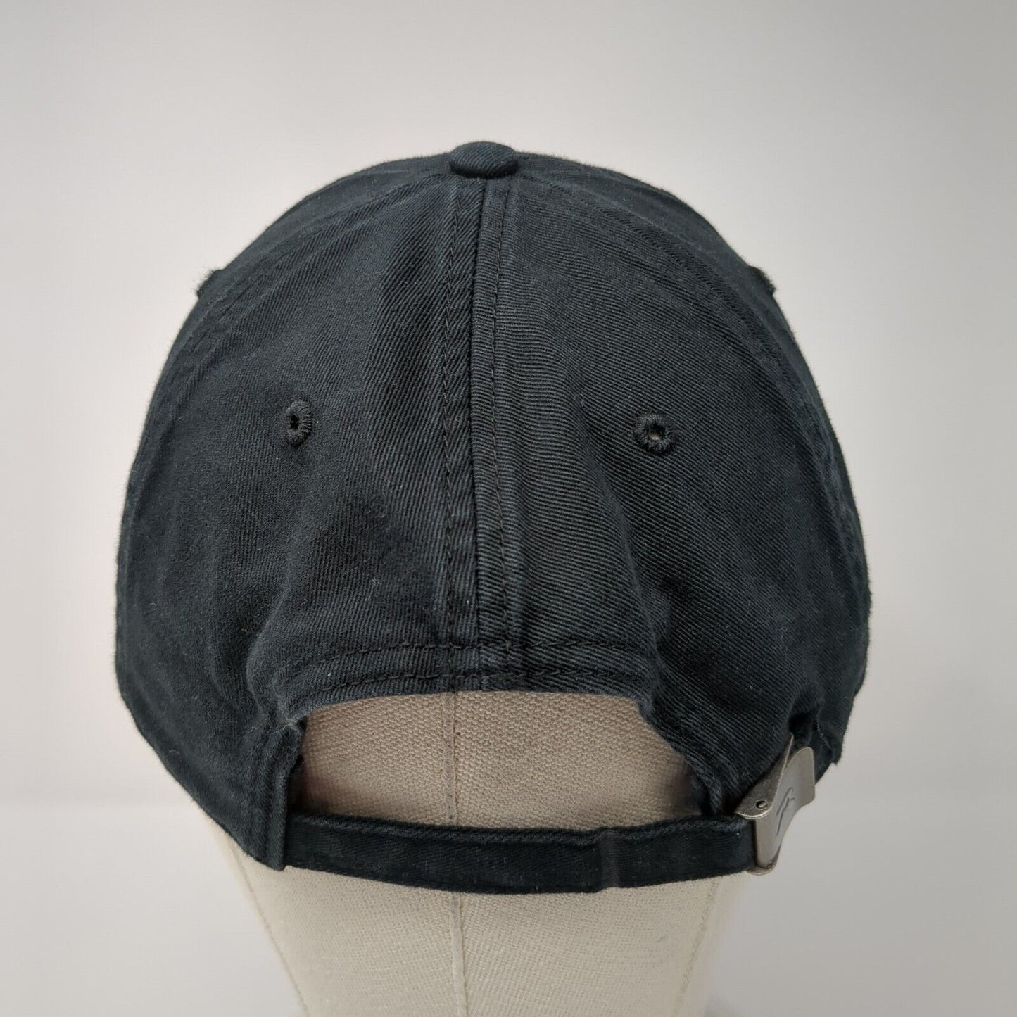 Number 7 Slideback Hat Black M/L Adjustable Vented Holes Richardson Cotton