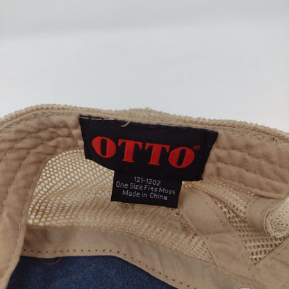 Cirque Snapback Trucker Hat Multicolor OSFA Adjustable Mesh Back Denim Otto