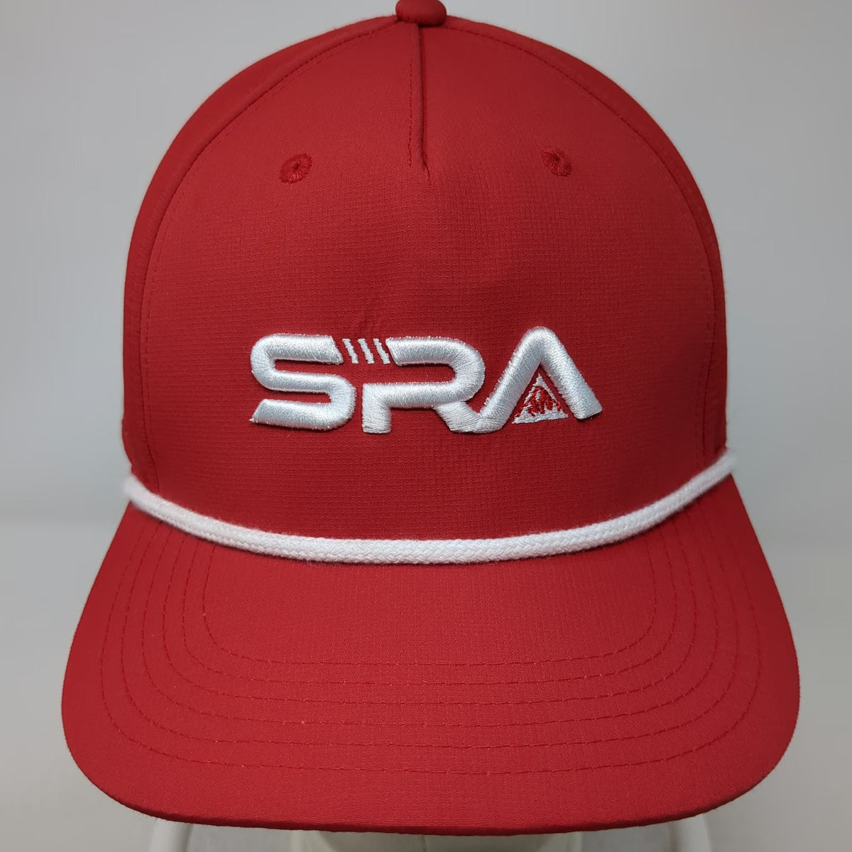 Cap America 5 Panel Red White One Size Rope Brim Snapback Polyester Logo Hat