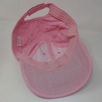 Team Realtree Women's Strapback Hat Pink OSFM Embroidered Logo 100% Cotton