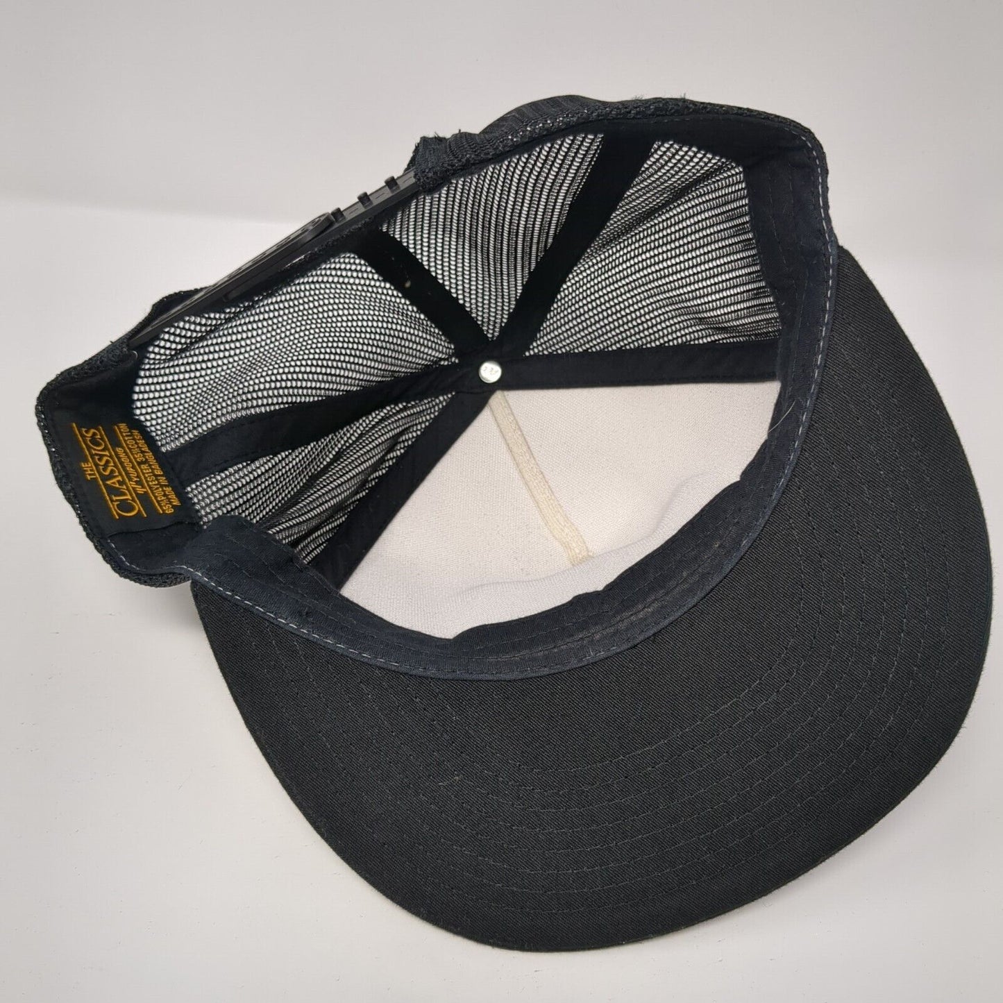 Life At Sea Snapback Trucker Hat Black One Size Mesh Back Yupoong