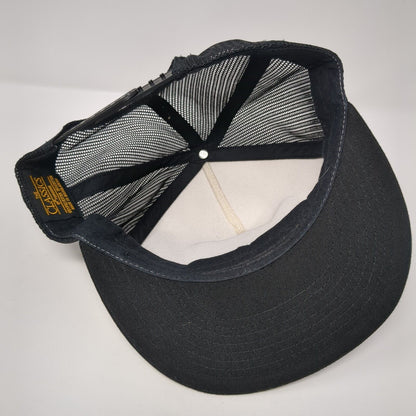 Life At Sea Snapback Trucker Hat Black One Size Mesh Back Yupoong