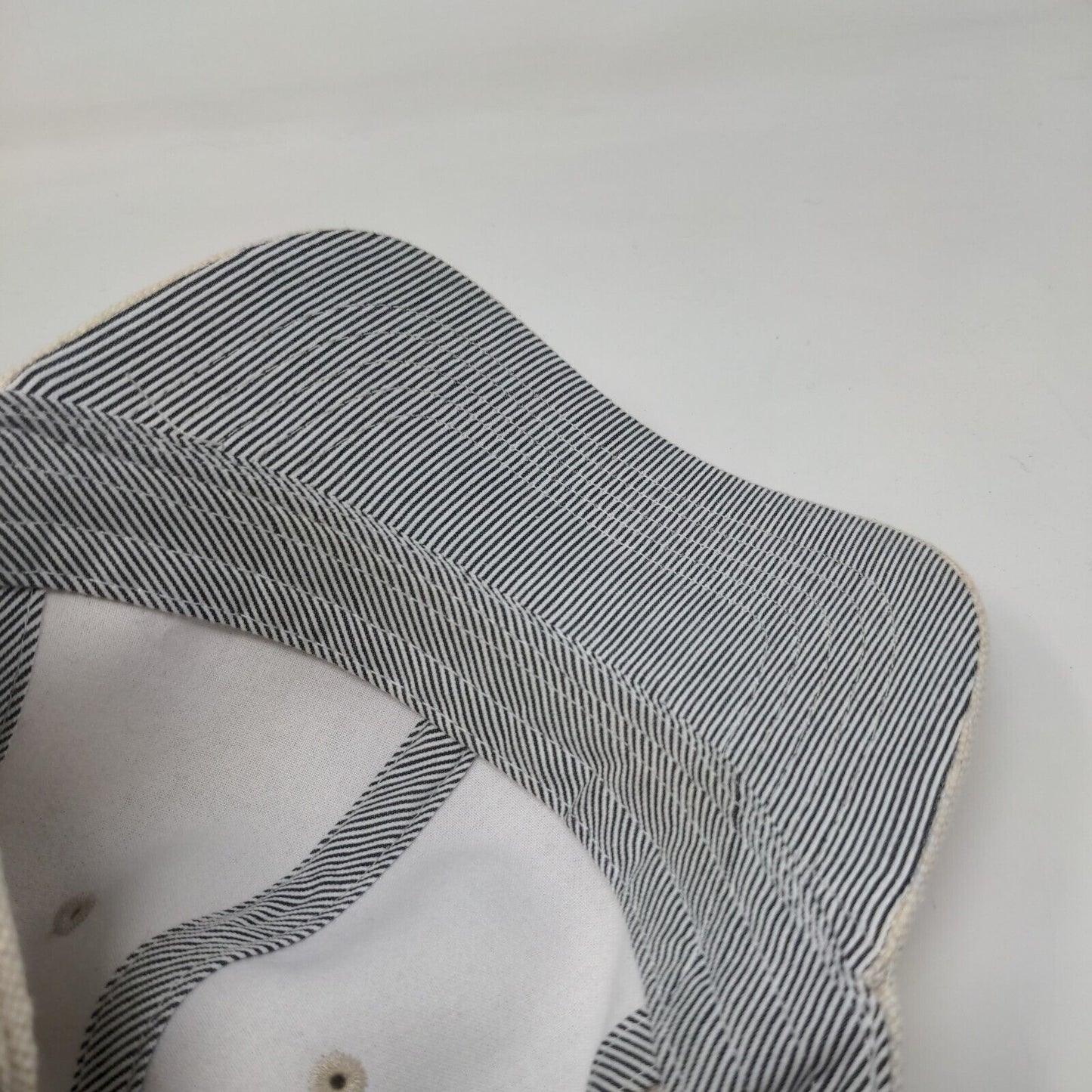 Unbranded Slideback Hat Tan OSFM Adjustable Vented Holes 6 Panel Blank