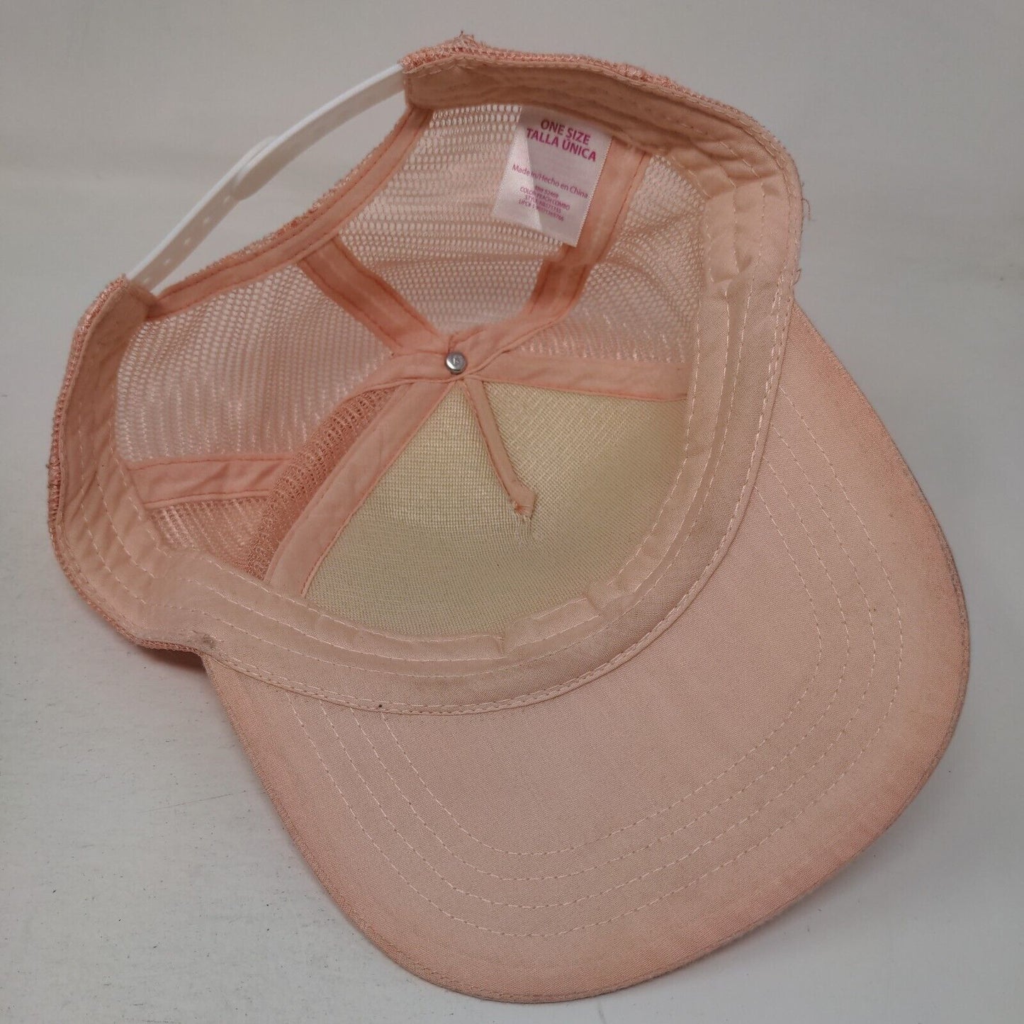 Maybe I'm A Mermaid Snapback Trucker Hat Pink One Size Mesh Back 5 Panel