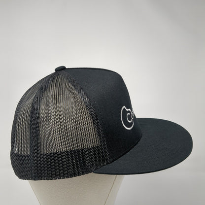 Cookie Co. Snapback Trucker Hat Black One Size Mesh Back Embroidered