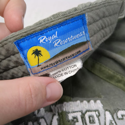 Royal Resortwear Cape May New Jersey Beach Destination Hat Green Baseball Cap