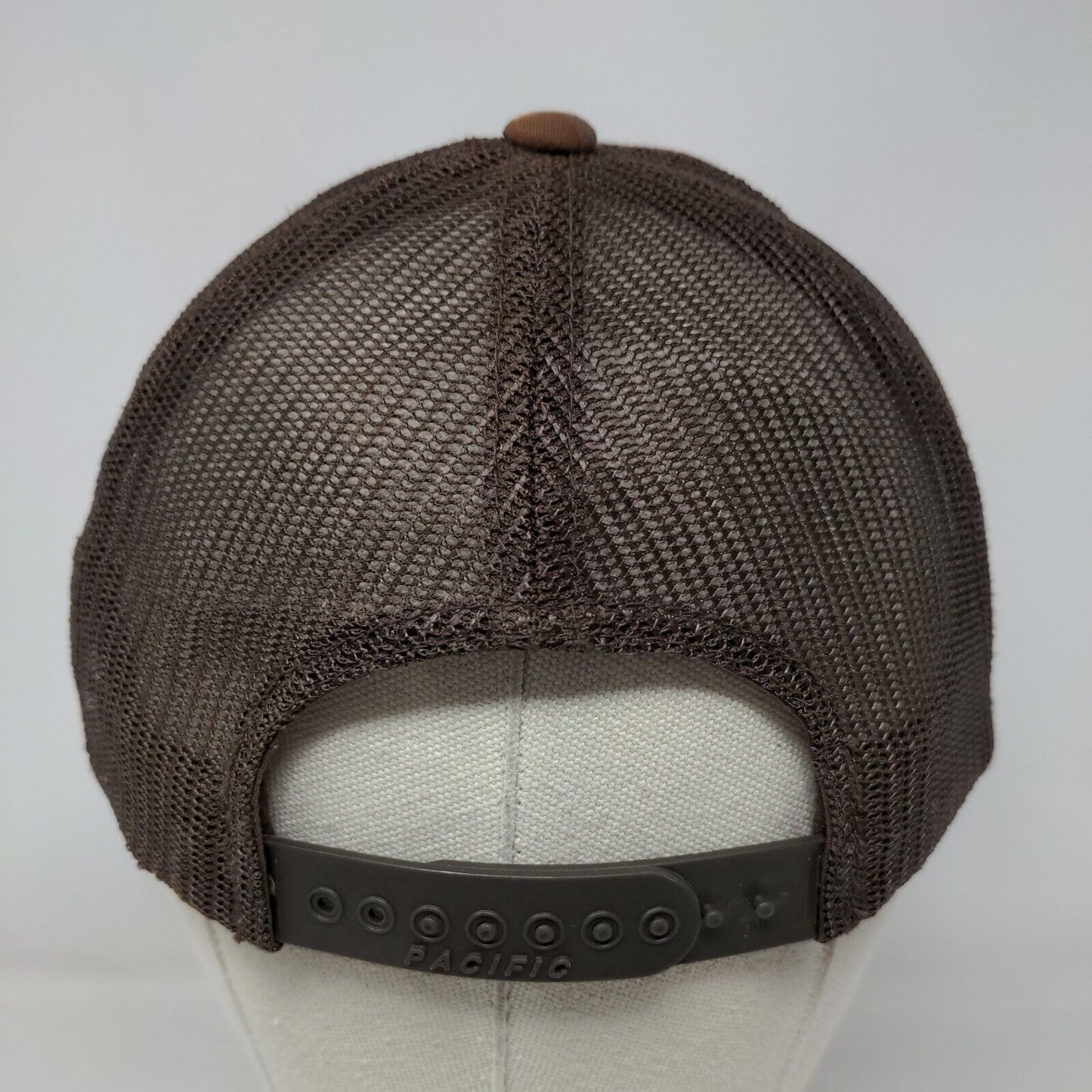 Southern Life Apparel Deer Snapback Mesh Back Trucker Hat Brown One Size