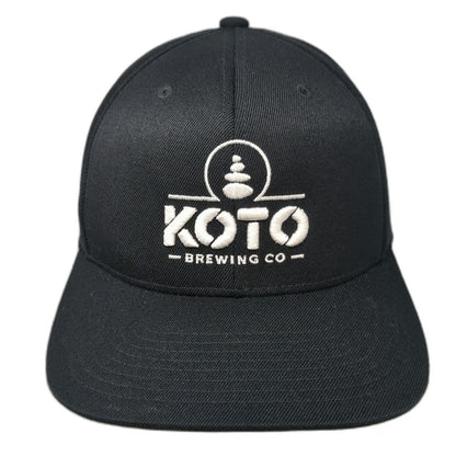 Yupoong Snapback Black One Size Koto Brewing Co Wool Blend 110 Flexfit Hat