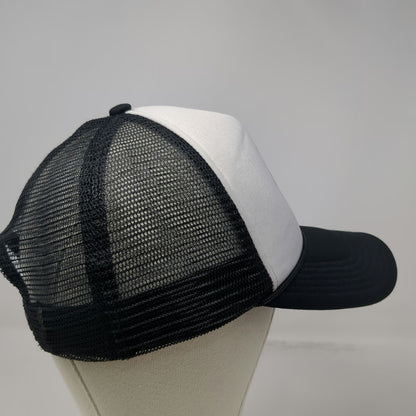 Raptor Institute Raise the Roof Black White Trucker Hat One Size Mesh Snapback