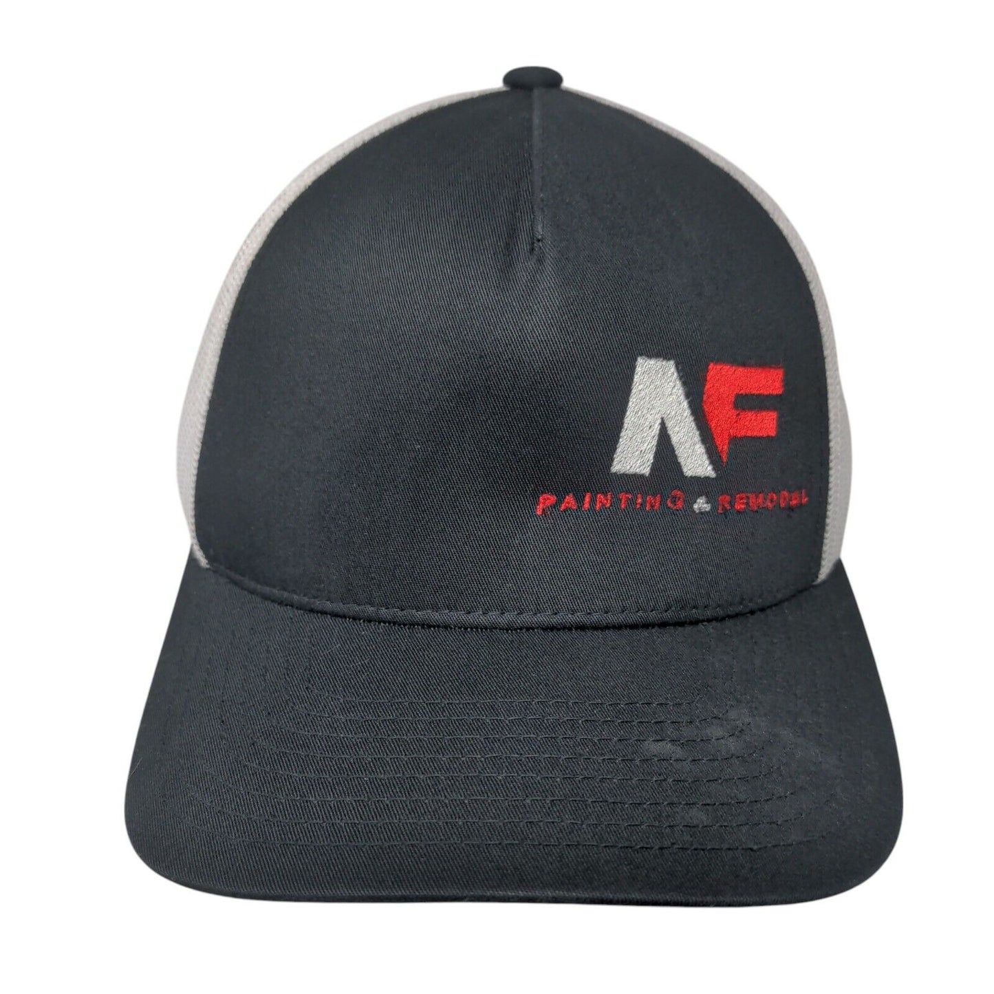 AF Painting & Remodel Black OSFM Adjustable Embroidered Mesh Pacific Headwear