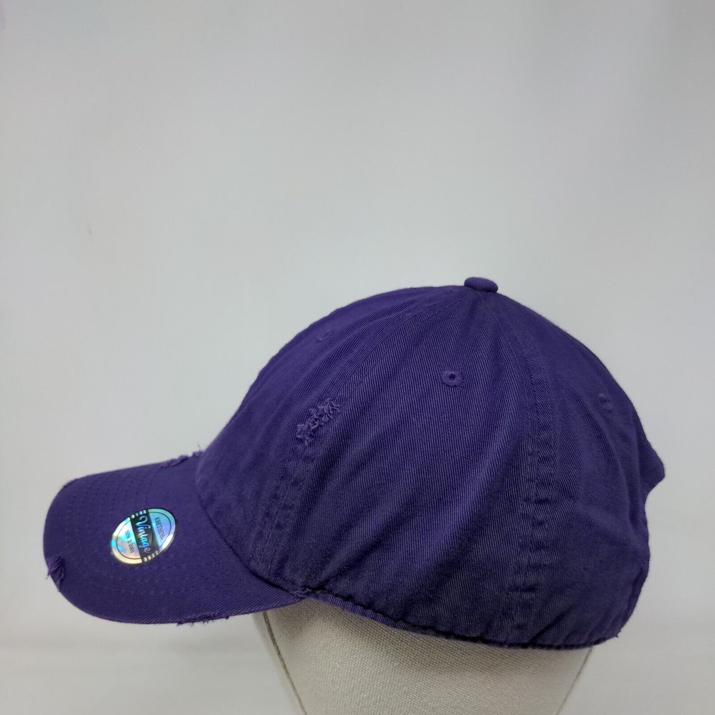 KB Ethos Vintage Since 2001 Slideback Hat Purple One Size Adjustable Distressed