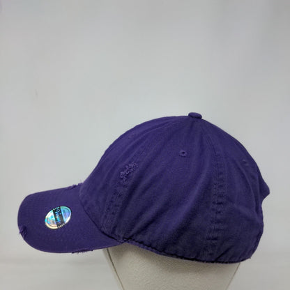 KB Ethos Vintage Since 2001 Slideback Hat Purple One Size Adjustable Distressed
