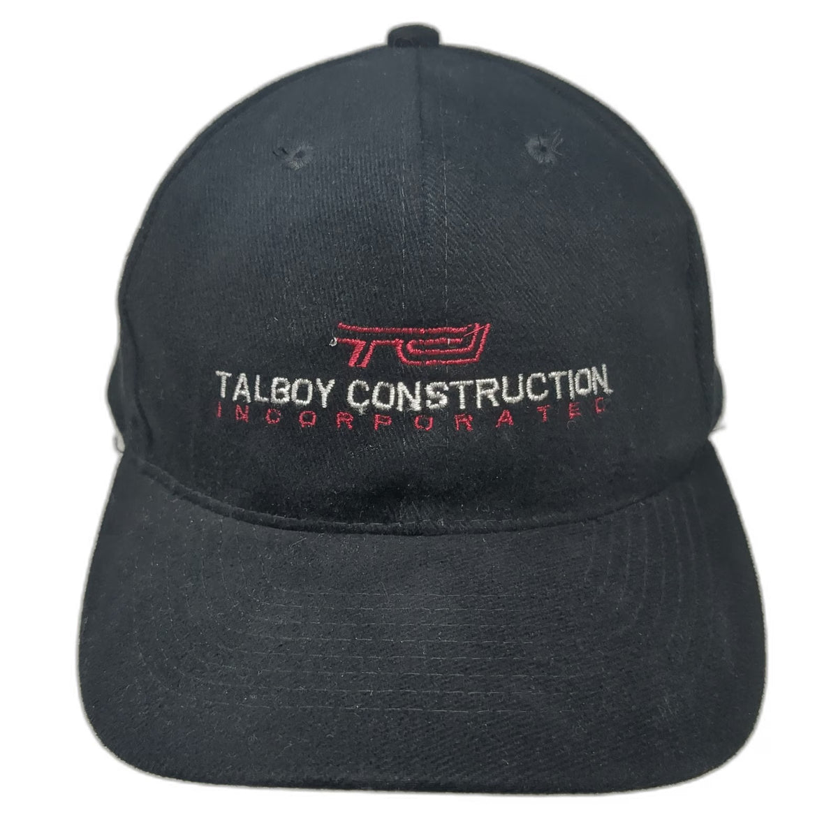 Otto Baseball Cap Black One Size Talboy Construction Incorporated Logo Hat