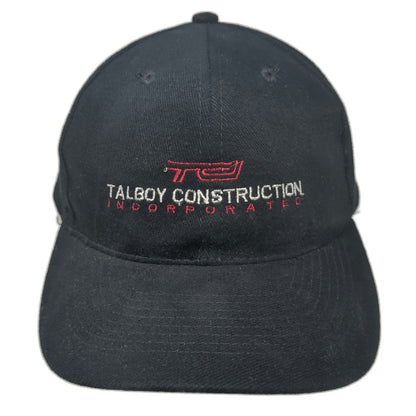 Otto Baseball Cap Black One Size Talboy Construction Incorporated Logo Hat