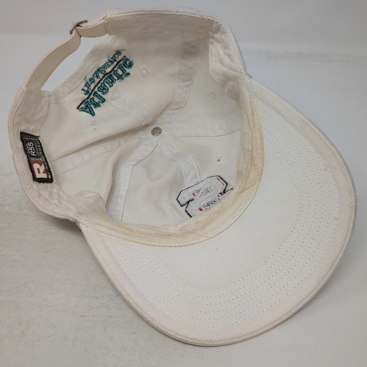 Richardson Baseball Cap White One Size NC State Atlantic Tire Service Cotton Hat