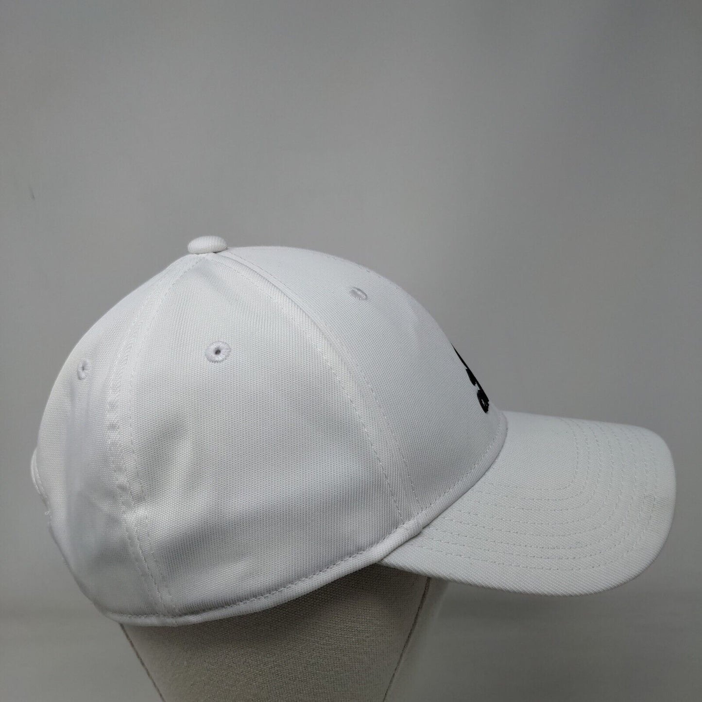 Adidas Decision Strapback Hat White OSFM Solid Aeroready 3 Stripes