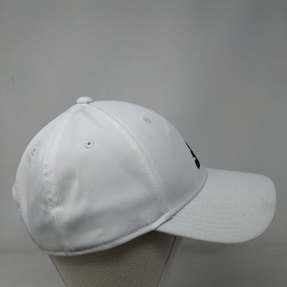 Adidas Decision Strapback Hat White OSFM Solid Aeroready 3 Stripes