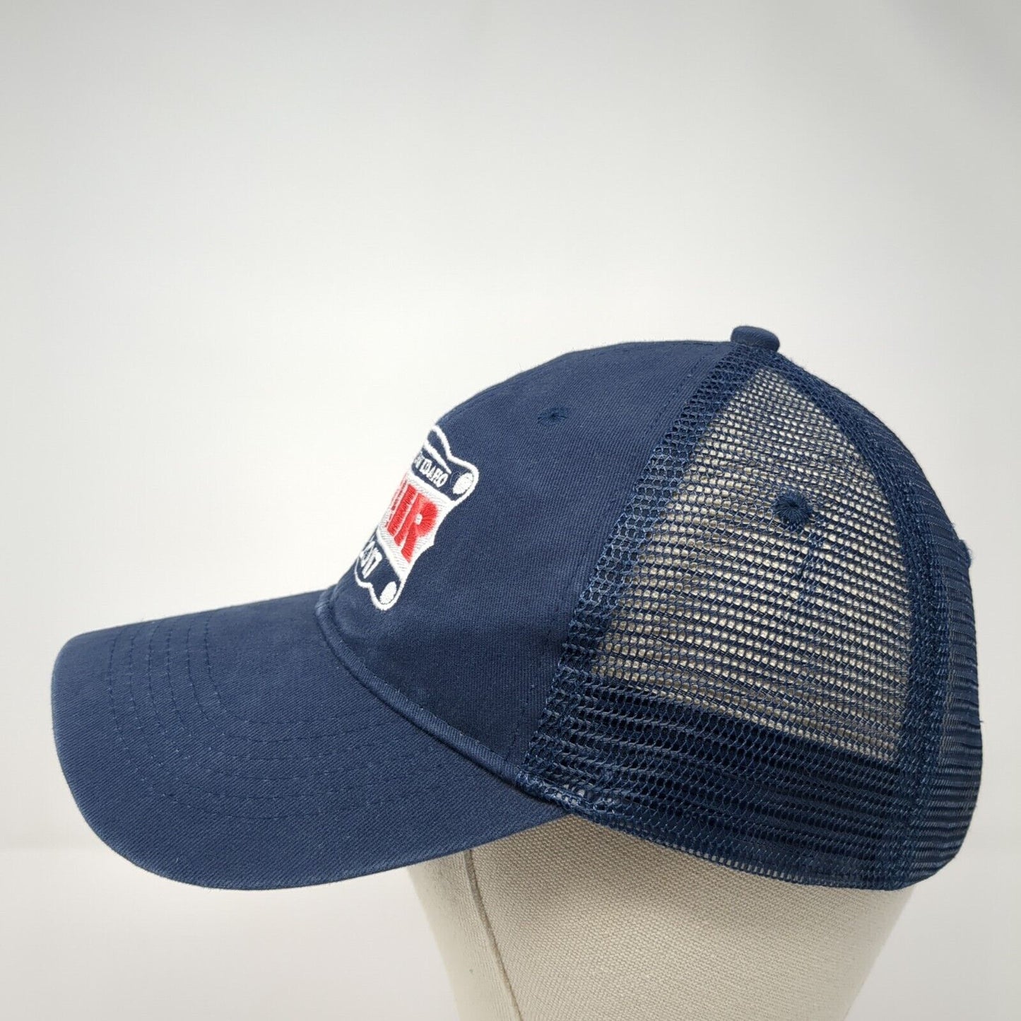 Western Idaho Fair 2017 Strapback Trucker Hat Blue One Size Mesh Back