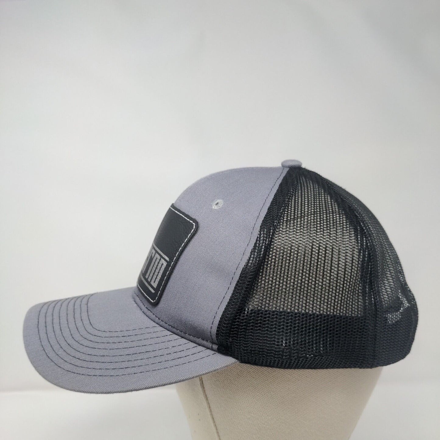 Inferno Snapback Trucker Hat Gray One Size Adjustable Mesh Back Port Authority