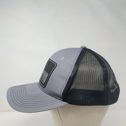 Inferno Snapback Trucker Hat Gray One Size Adjustable Mesh Back Port Authority