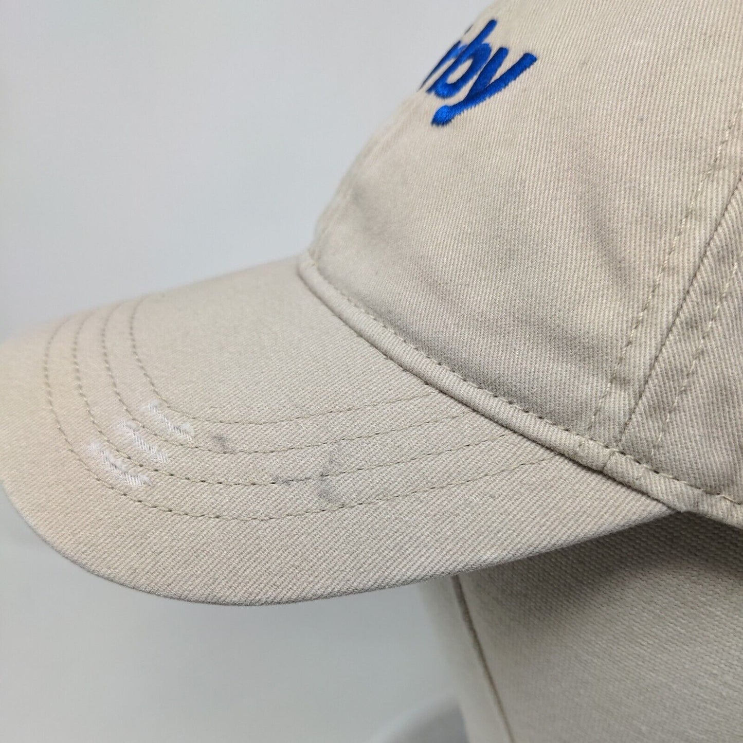 Irby Strapback Hat Tan One Size Adjustable Embroidered 6 Panel Vent Holes
