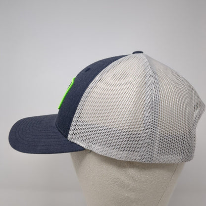 What's Next Fully Promoted Snapback Trucker Hat Blue M/L Mesh Back Richardson
