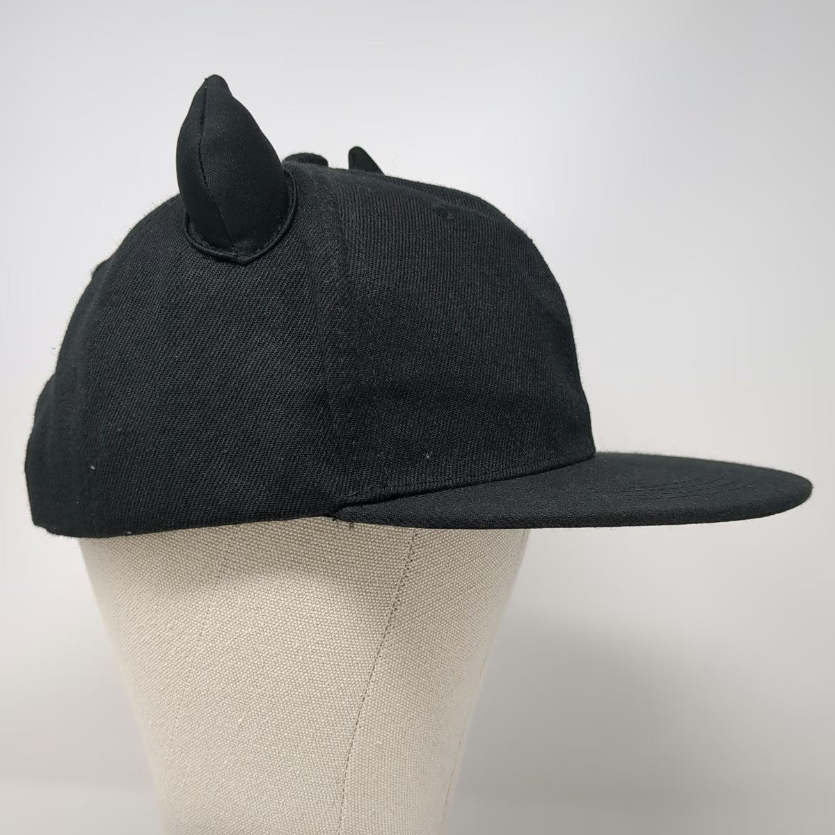Snapback Black One Size Devil Horns Halloween Costume Cosplay Novelty Demon Hat