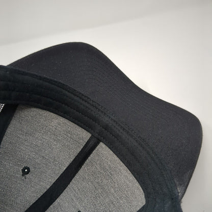 Lovely Hollow Farms Snapback Mesh Back Trucker Hat Black One Size Patch