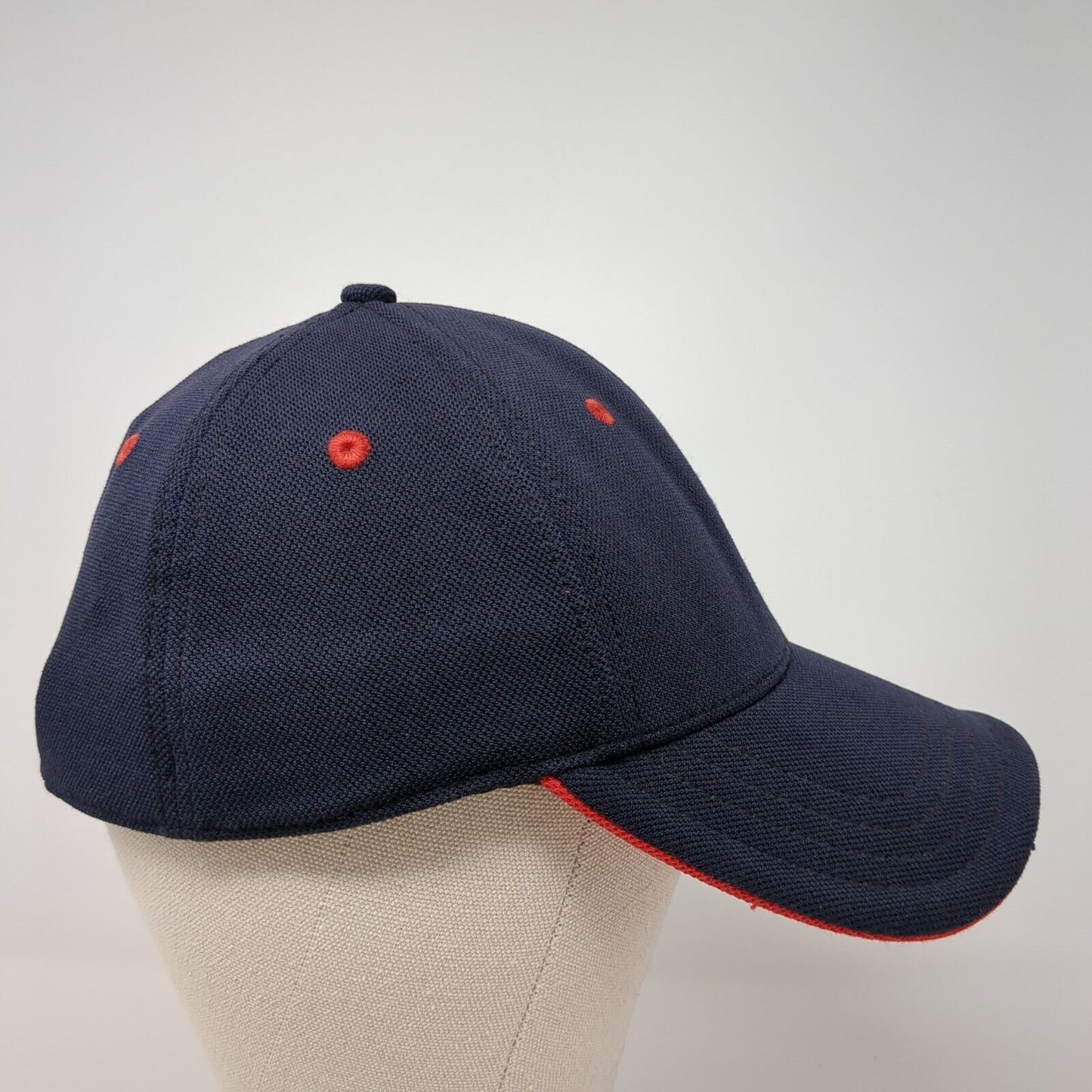 The North Face Fitted Hat Blue S/M Embroidered Vented Holes 6 Panel Flexfit