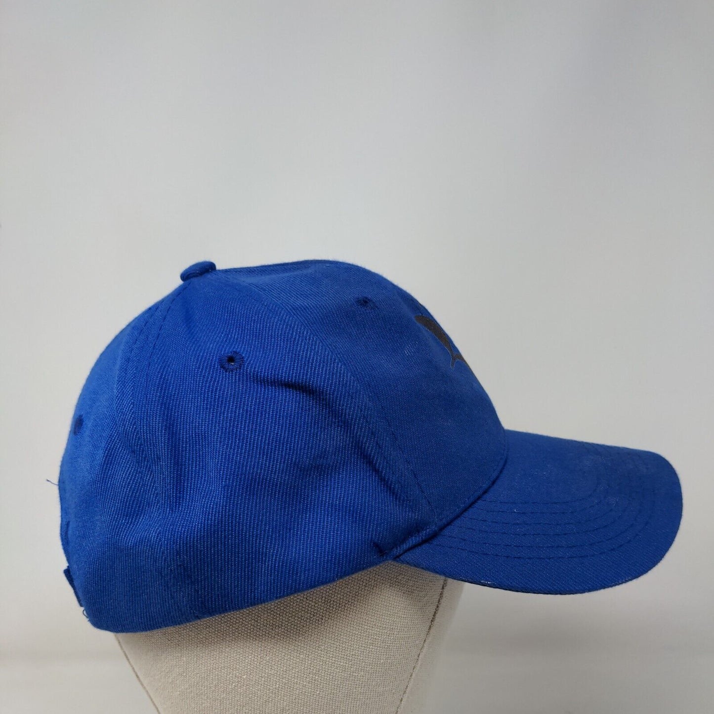 RF Roger Federer Strapback Hat Blue One Size Adjustable Vent Holes Vintage