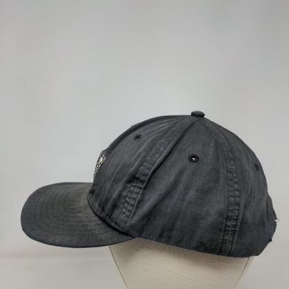 Billabong Patch Snapback Hat Black One Size Adjustable Solid 6 Panel