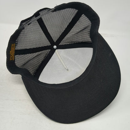 Santa Cruz Trucker Hat Black One Size Mesh Back Snapback Blue Red Screaming Hand