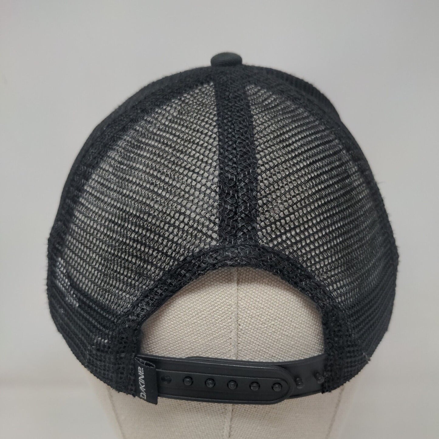 Dakine Snapback Trucker Hat Black One Size Adjustable Mesh Back 6 Panel