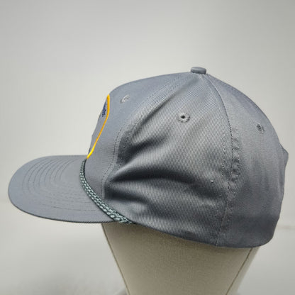 Mountaintop Marketing Snapback Gray Idaho Fish Game Wildlife Rope Hat Vintage
