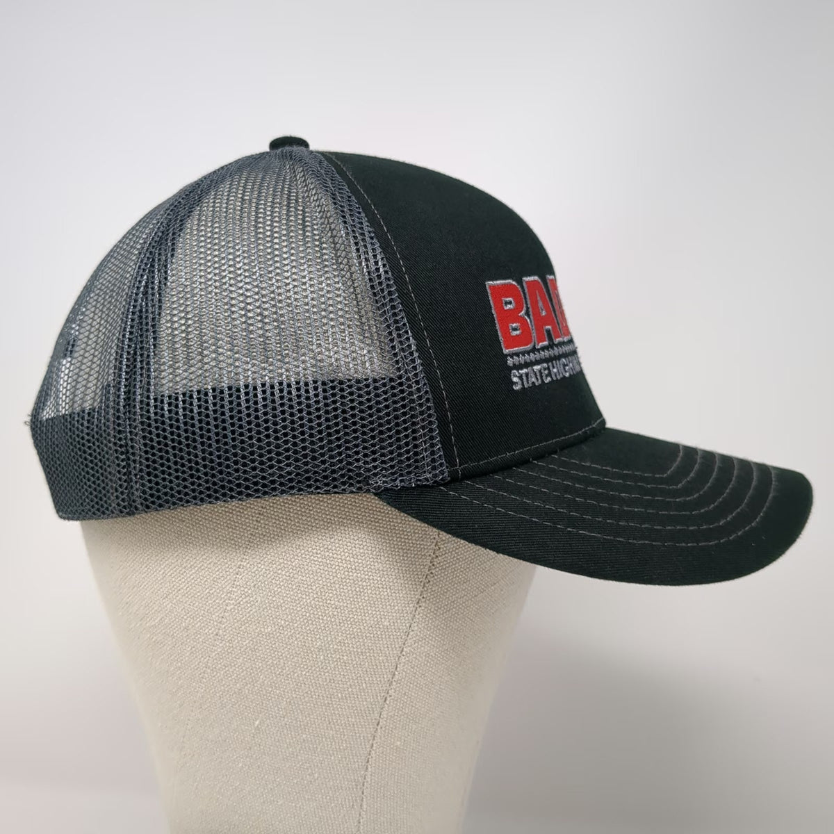 Outdoor Cap Trucker Hat Black One Size Badger State Highway Equipment Inc Mesh