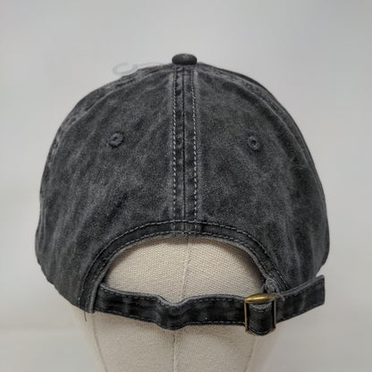 Unbranded Slideback Hat Black OSFM Adjustable Solid Blank Vent Holes
