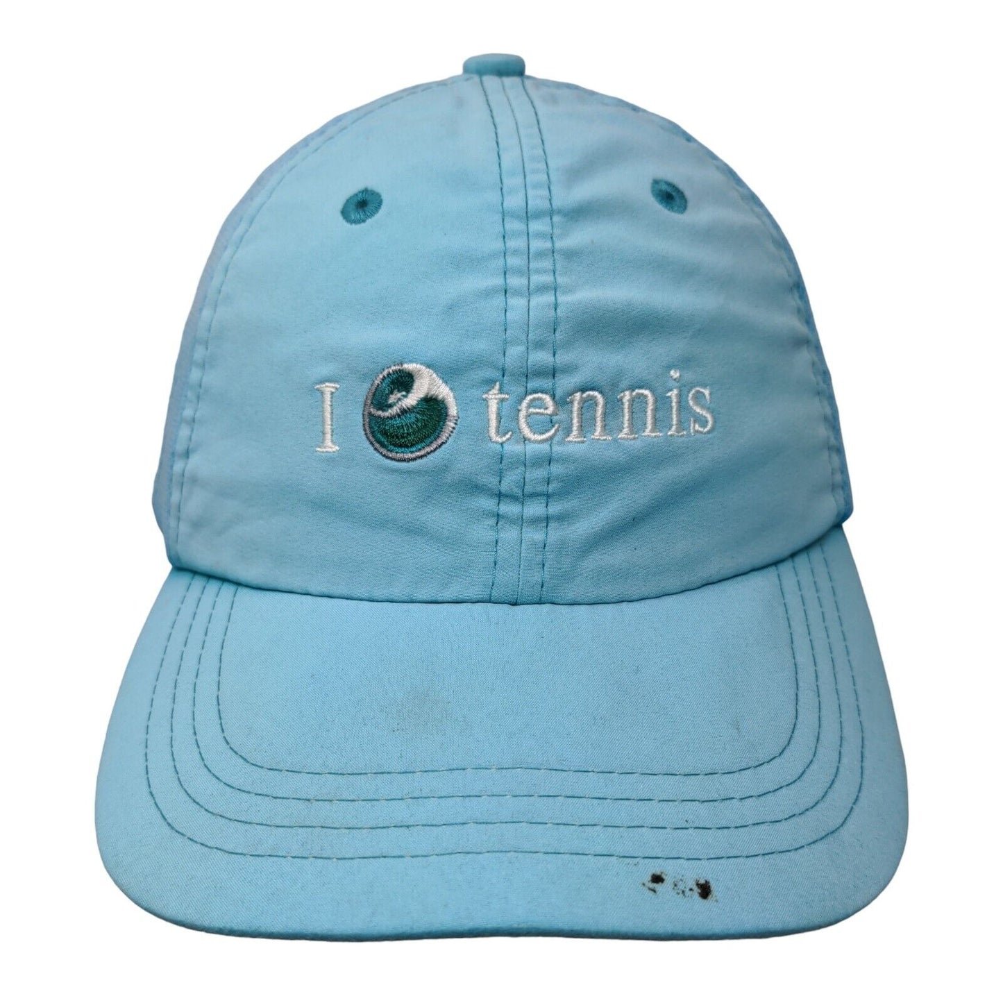 I Love Tennis Sony Ericsson Open Strapback Hat Blue OS Adjustable Embroidered
