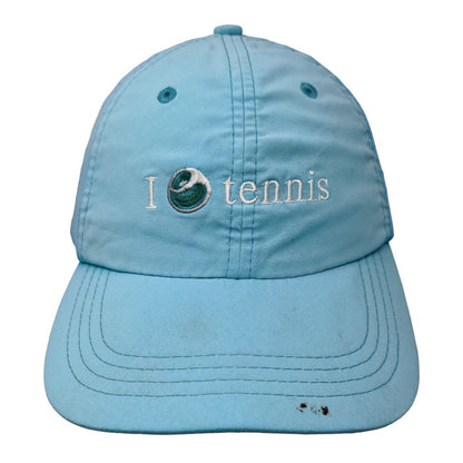 I Love Tennis Sony Ericsson Open Strapback Hat Blue OS Adjustable Embroidered