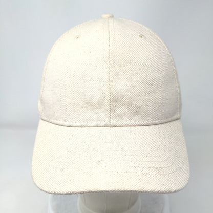 Unbranded Slideback Hat Tan OSFM Adjustable Vented Holes 6 Panel Blank