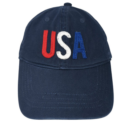 USA Slideback Hat Blue One Size Adjustable Embroidered Old Navy Outdoor