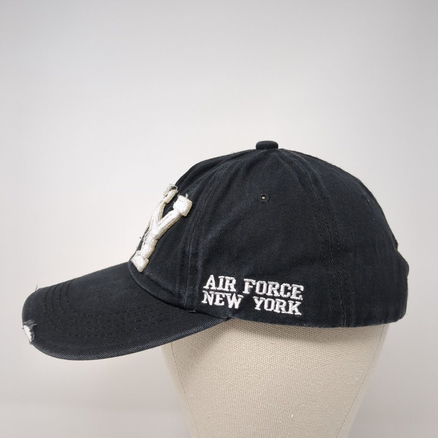 NY Air Force New York Slideback Hat Black One Size Adjustable 6 Panel