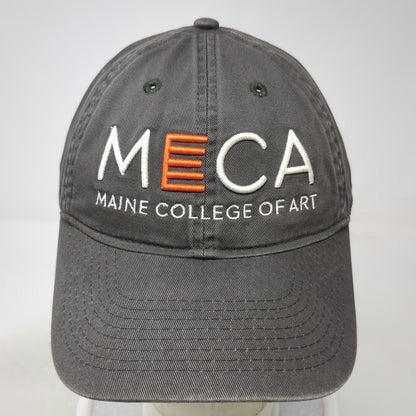 Legacy Maine College of Art MECA Gray Baseball Cap One Size Slideback Hat Logo