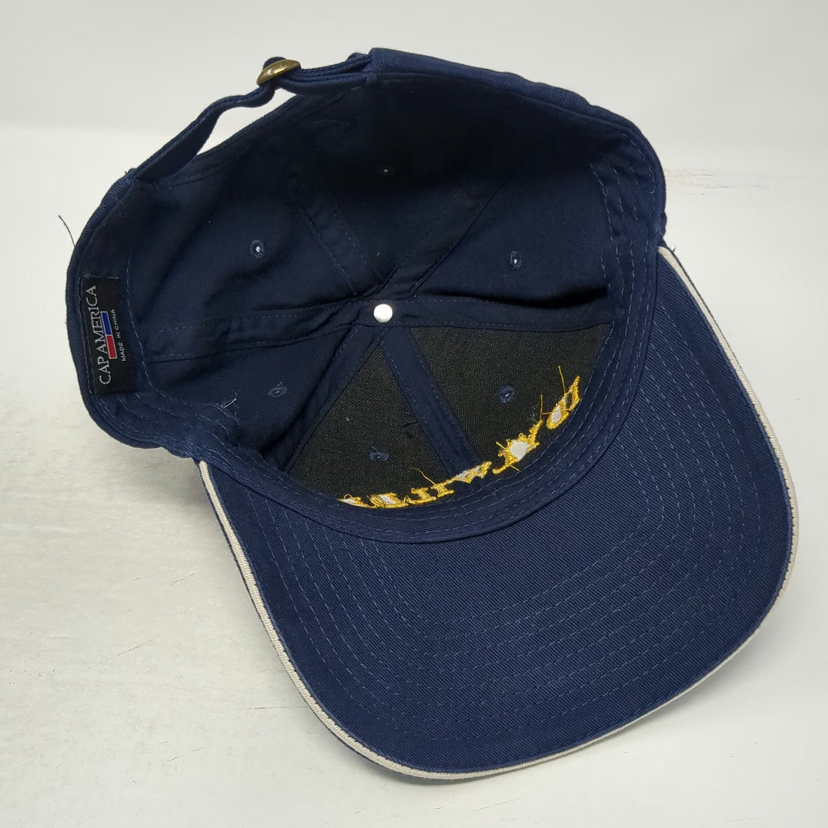 Cap America Baseball Cap Blue Yellow One Size Idylwilde Farms American Flag Hat