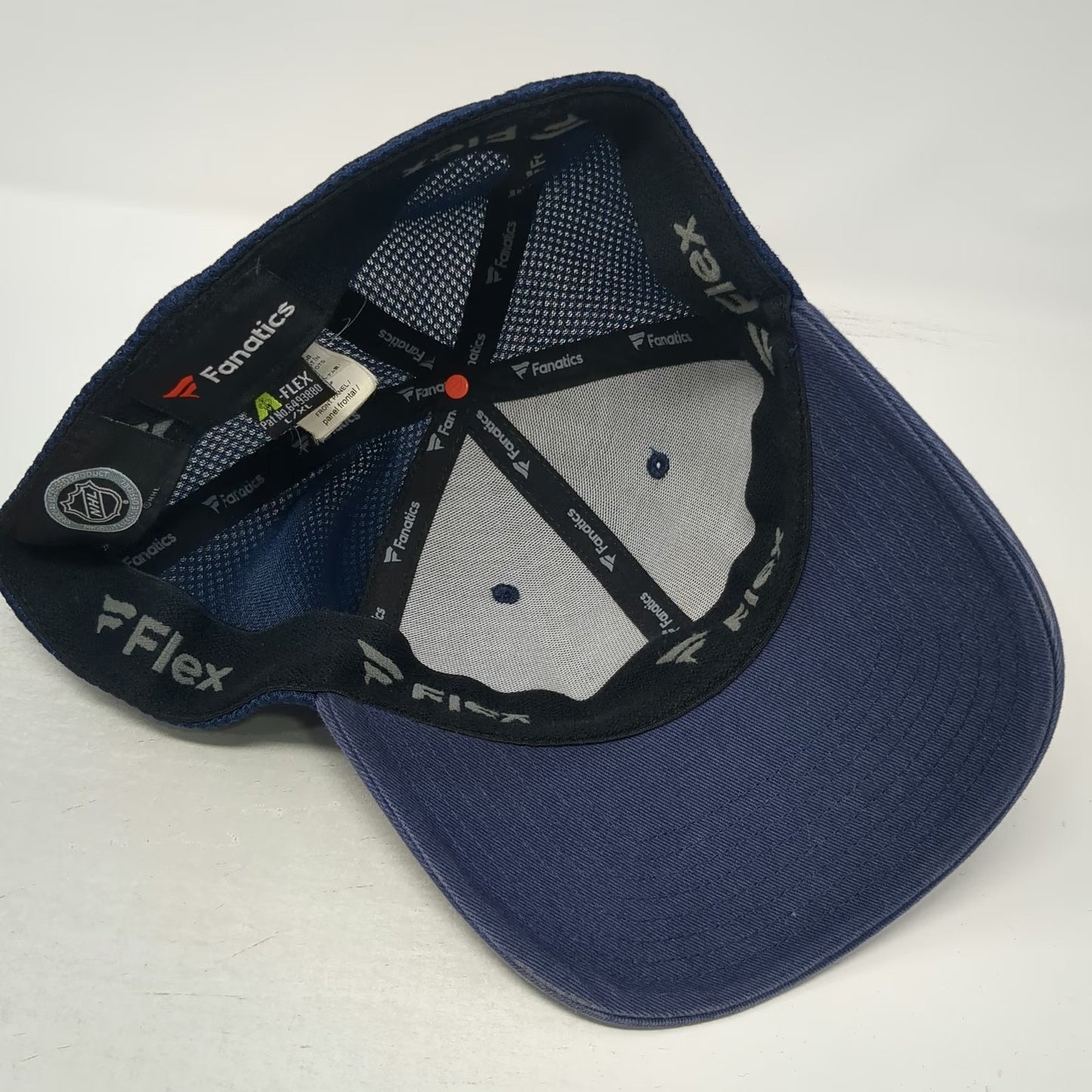 Florida Panthers NHL Fanatics Cap Blue XL Mesh Back Flex Fit Curved Brim Hat