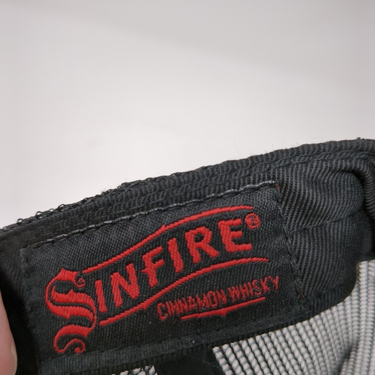 Sinfire Snapback Trucker Hat Gray One Size Adjustable Embroidered Mesh Back