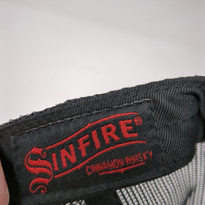 Sinfire Snapback Trucker Hat Gray One Size Adjustable Embroidered Mesh Back