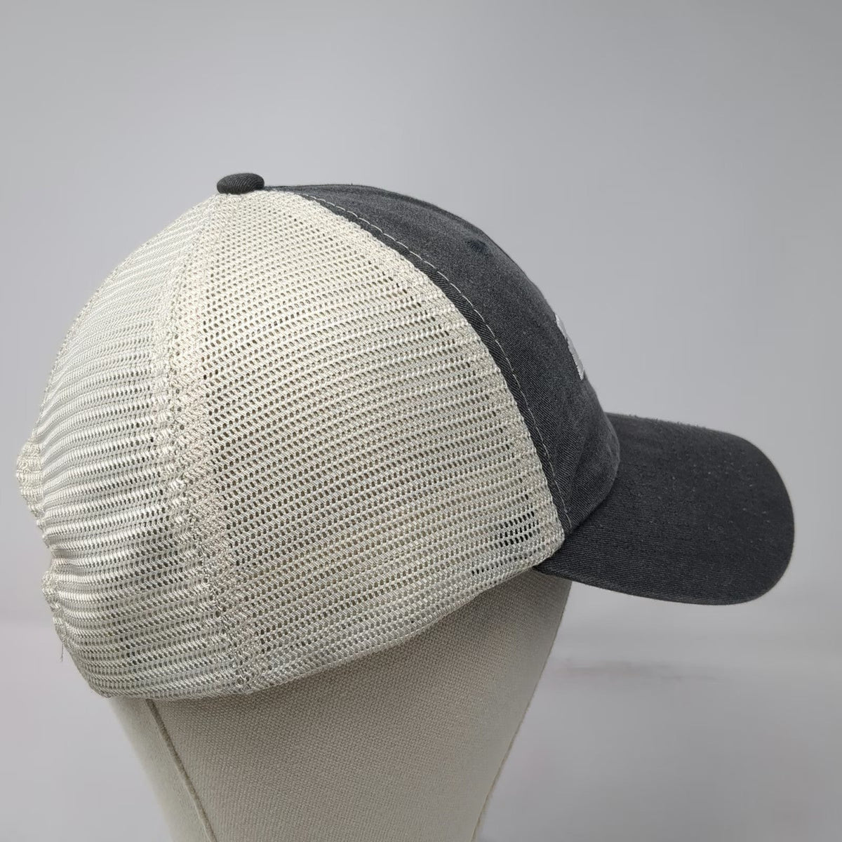 Sportsman Trucker Hat Gray White One Size ESPN Logo Mesh Snapback Cotton hat