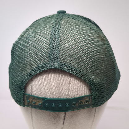Kona Queen Co Hawaii Bee Green One Size Trucker Hat Snapback Mesh Rope Detail